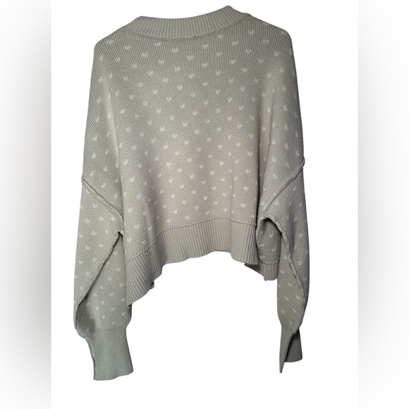 Free People Beige Textured Crew Neck Sweater - Picture 2 of 7